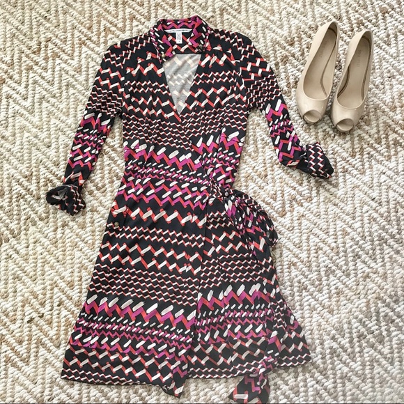 Diane Von Furstenberg Dresses & Skirts - DVF Konya Silk Wrap Dress - EUC